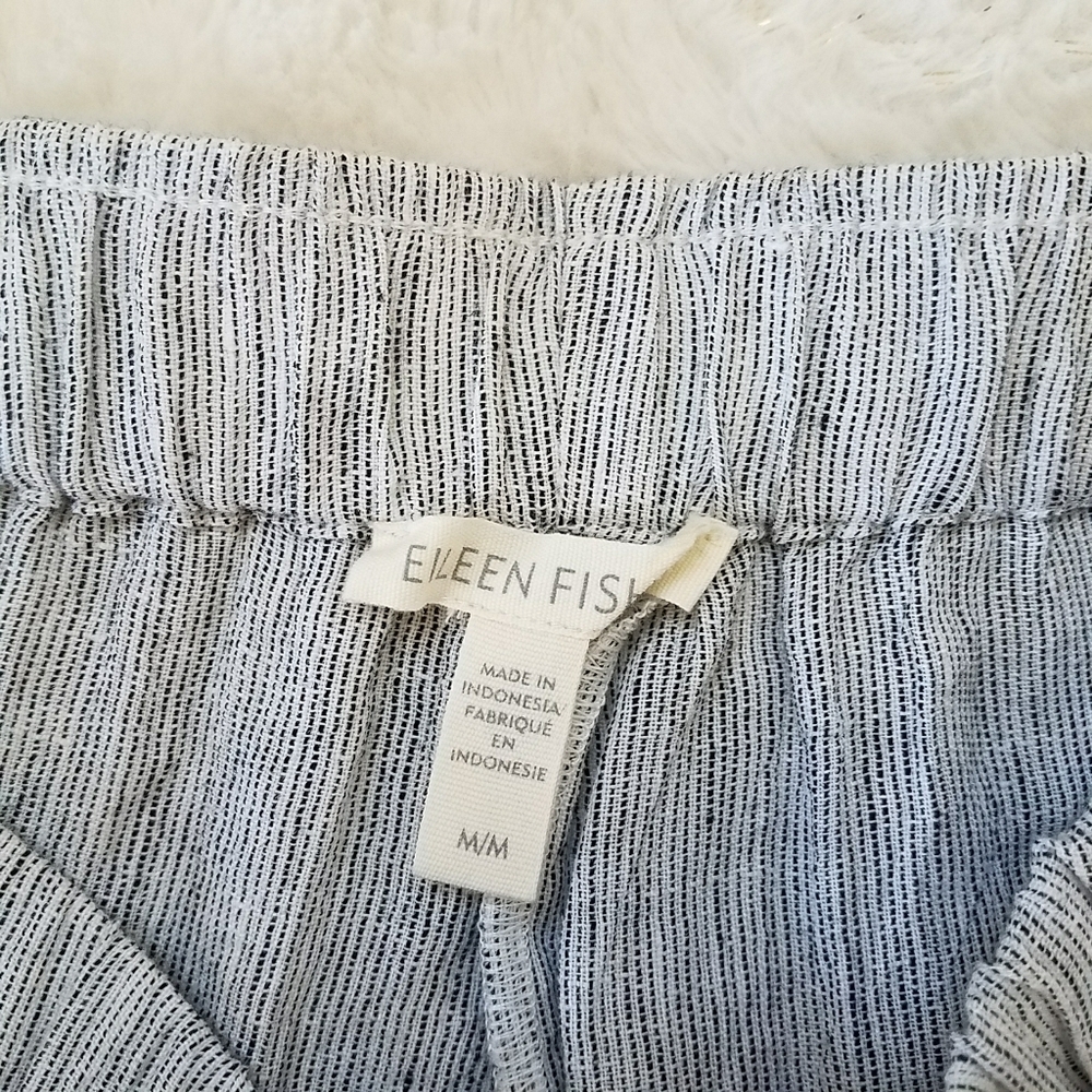 Eileen Fisher Linen Cropped Pants - Picture 8 of 9